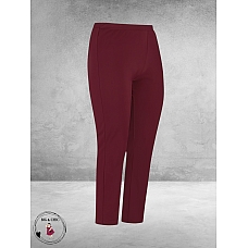 PLUS BASICS Pants Slim Berry